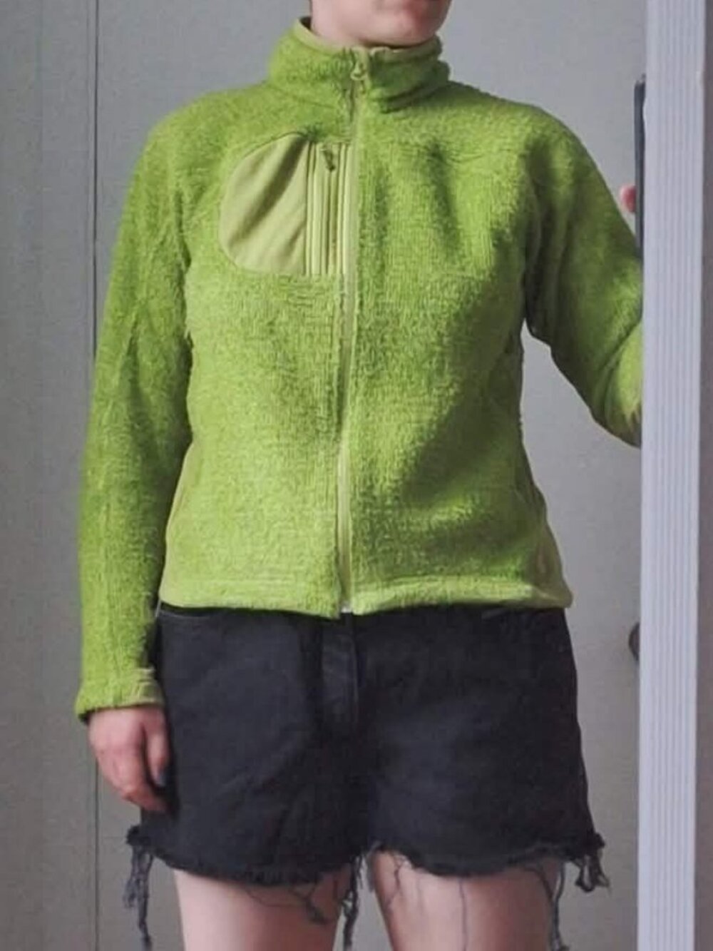 MEC green zip-up polar fleece